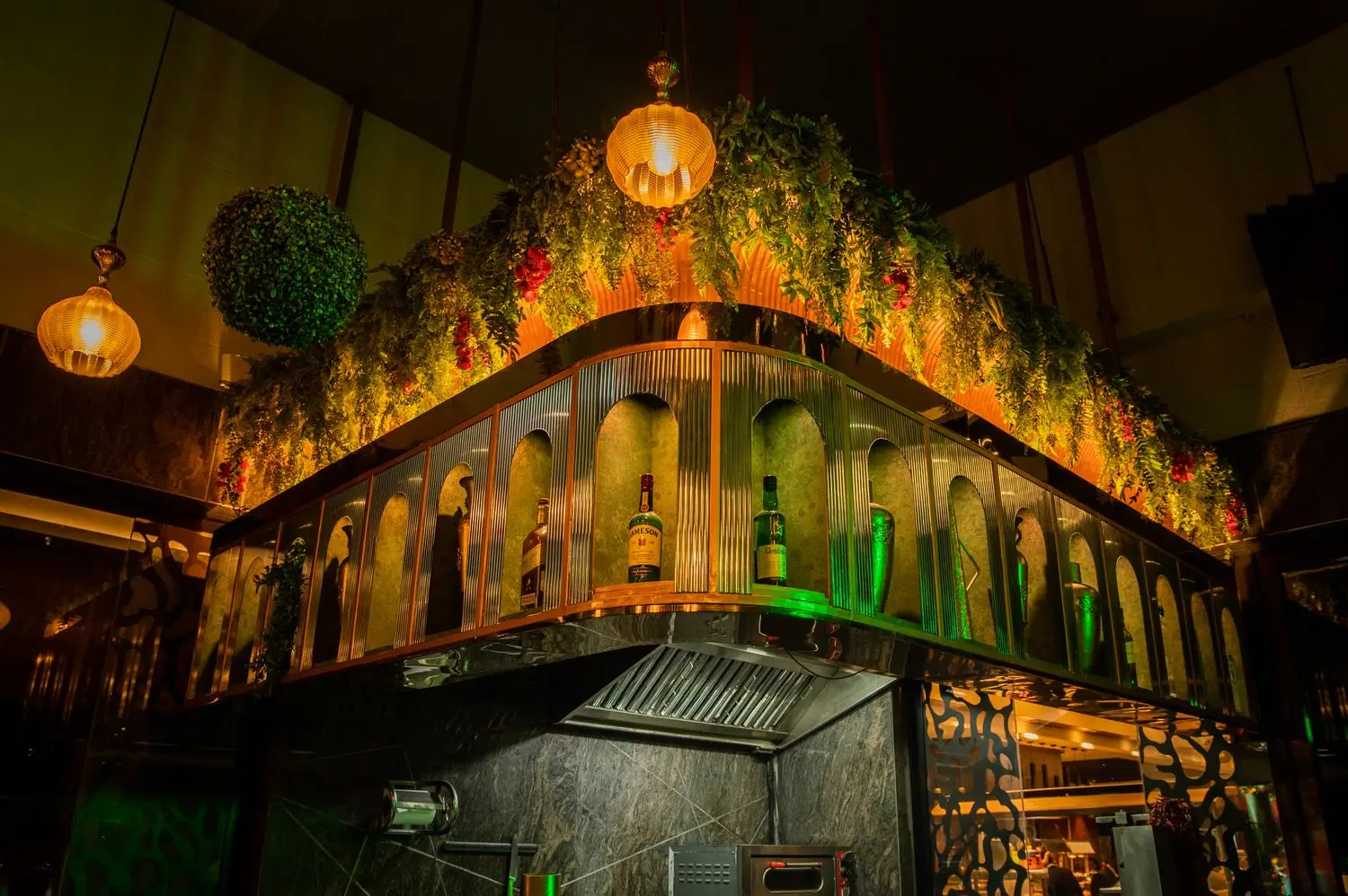 Sophisticated bar nightlife