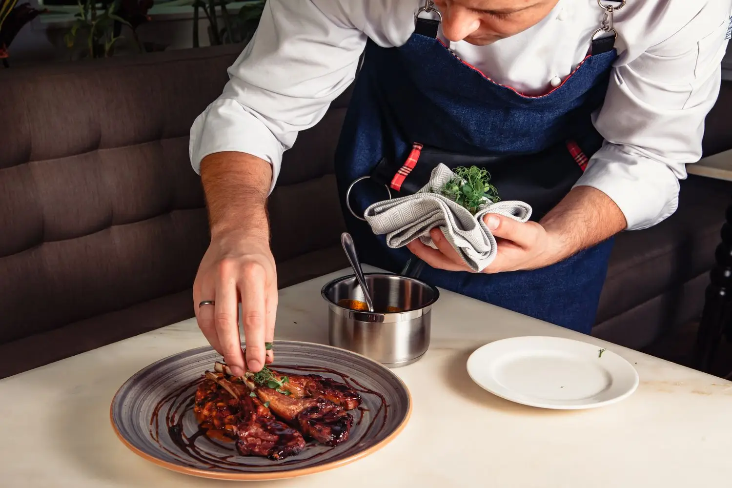 Plating Lamb