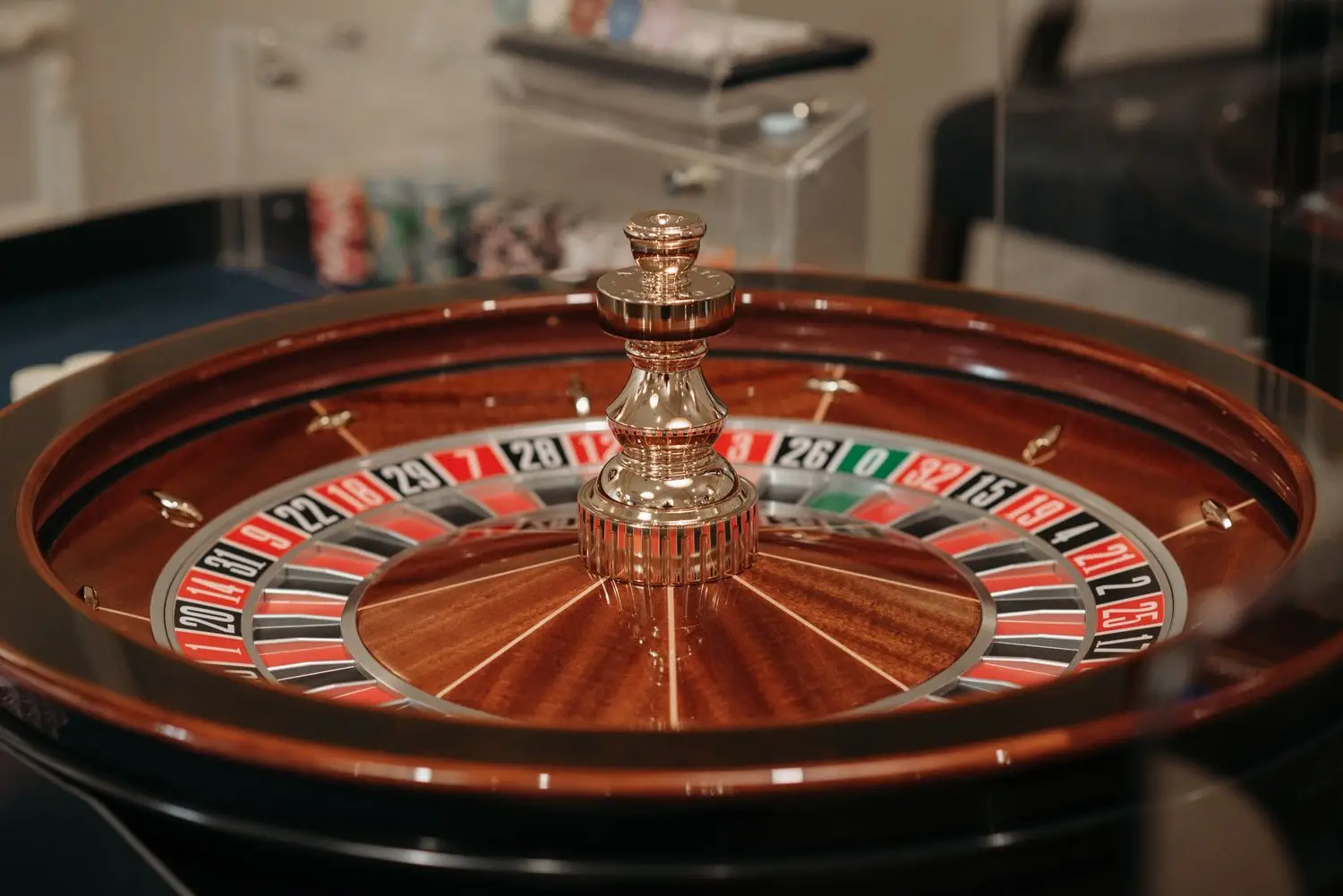 Roulette wheel detail