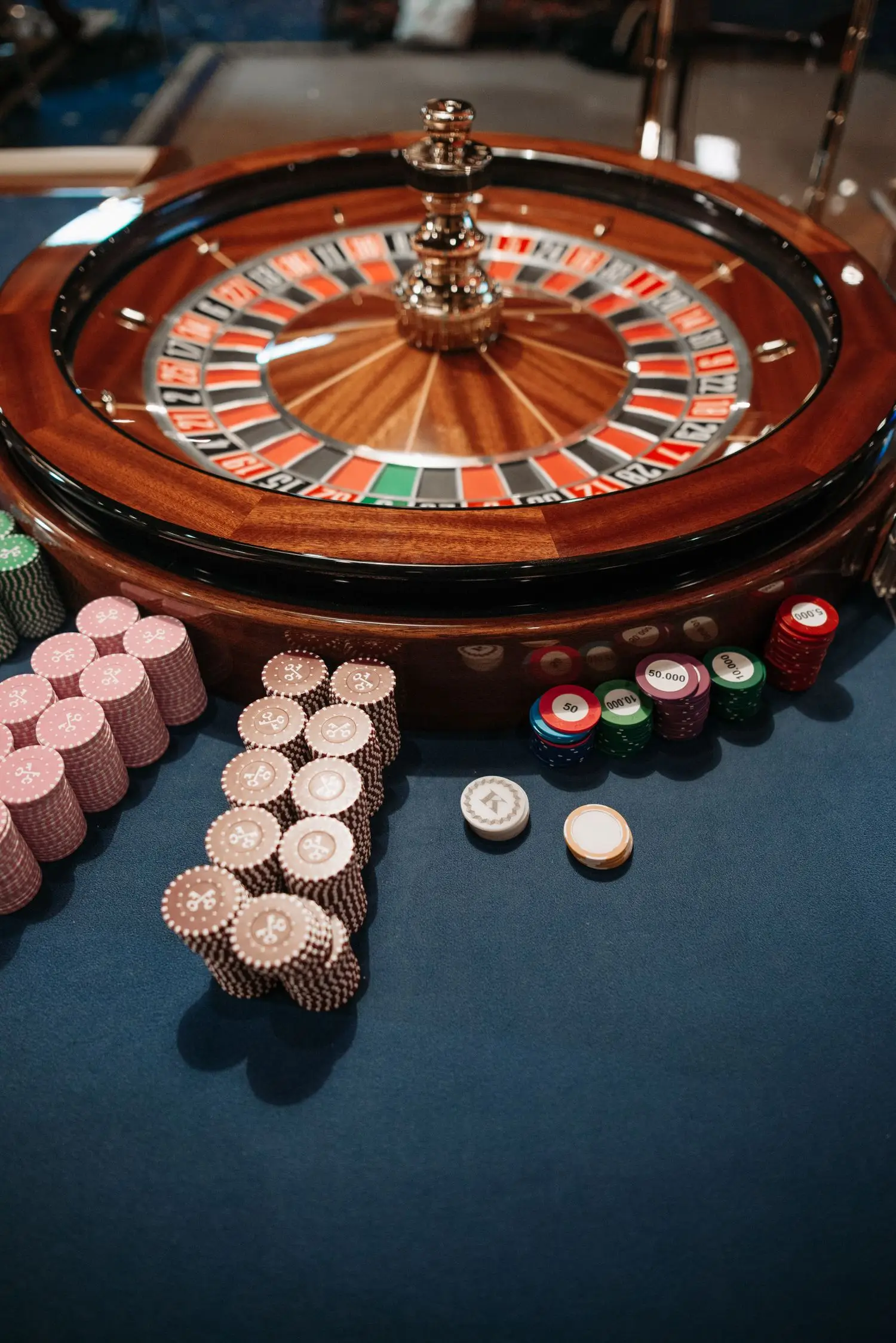 Roulette wheel and stacks