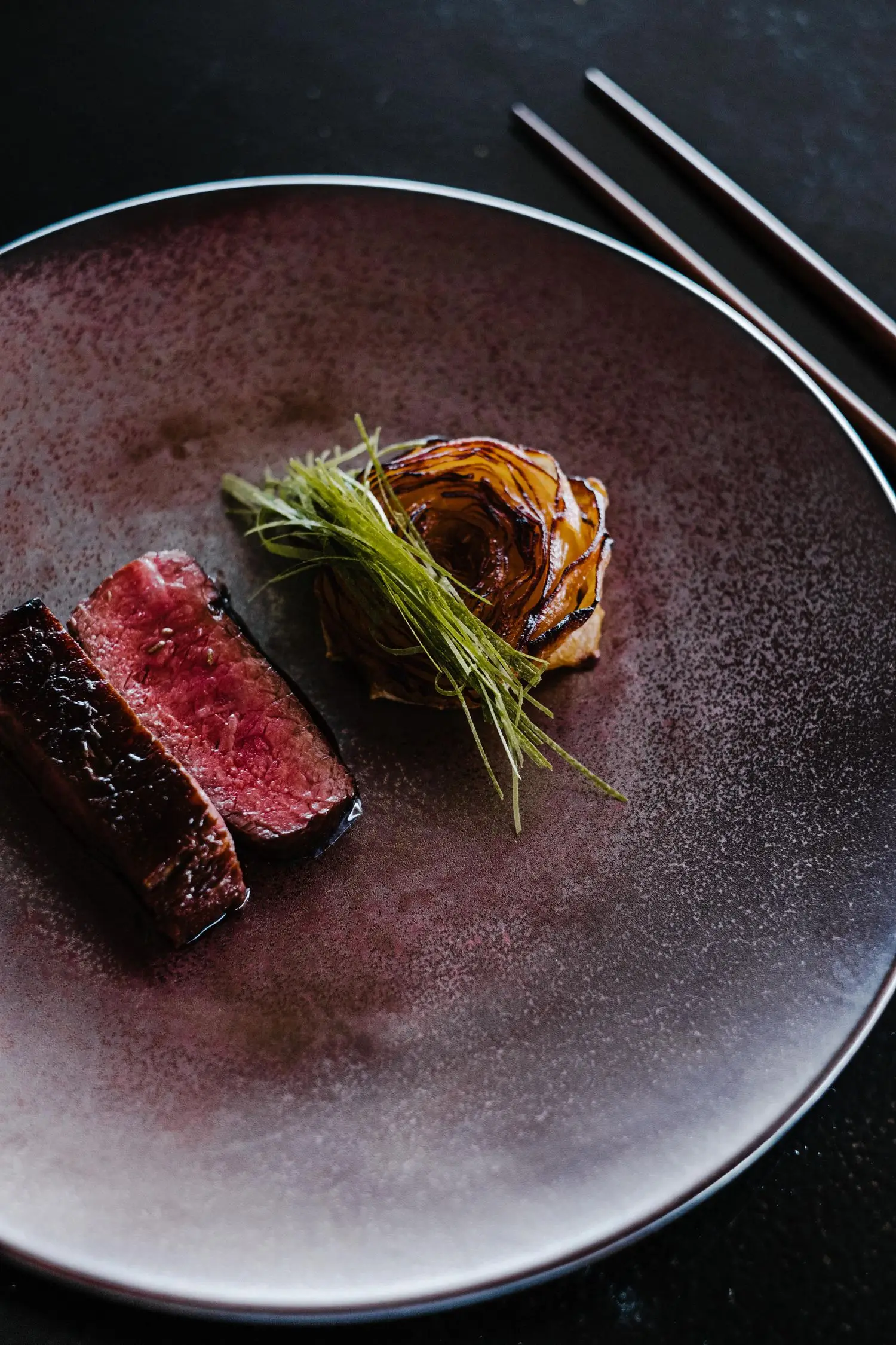 Grilled beef plate